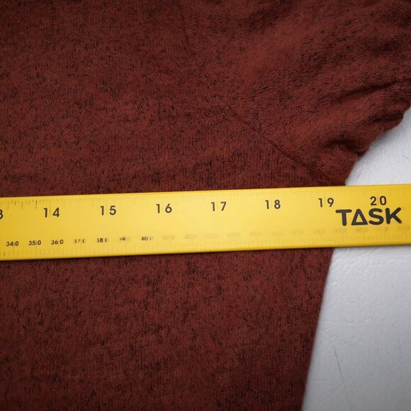 NWOT Ricki's Ladies Size Medium Rust Short Sleeves Lightweight Sweater - Picture 7 of 9